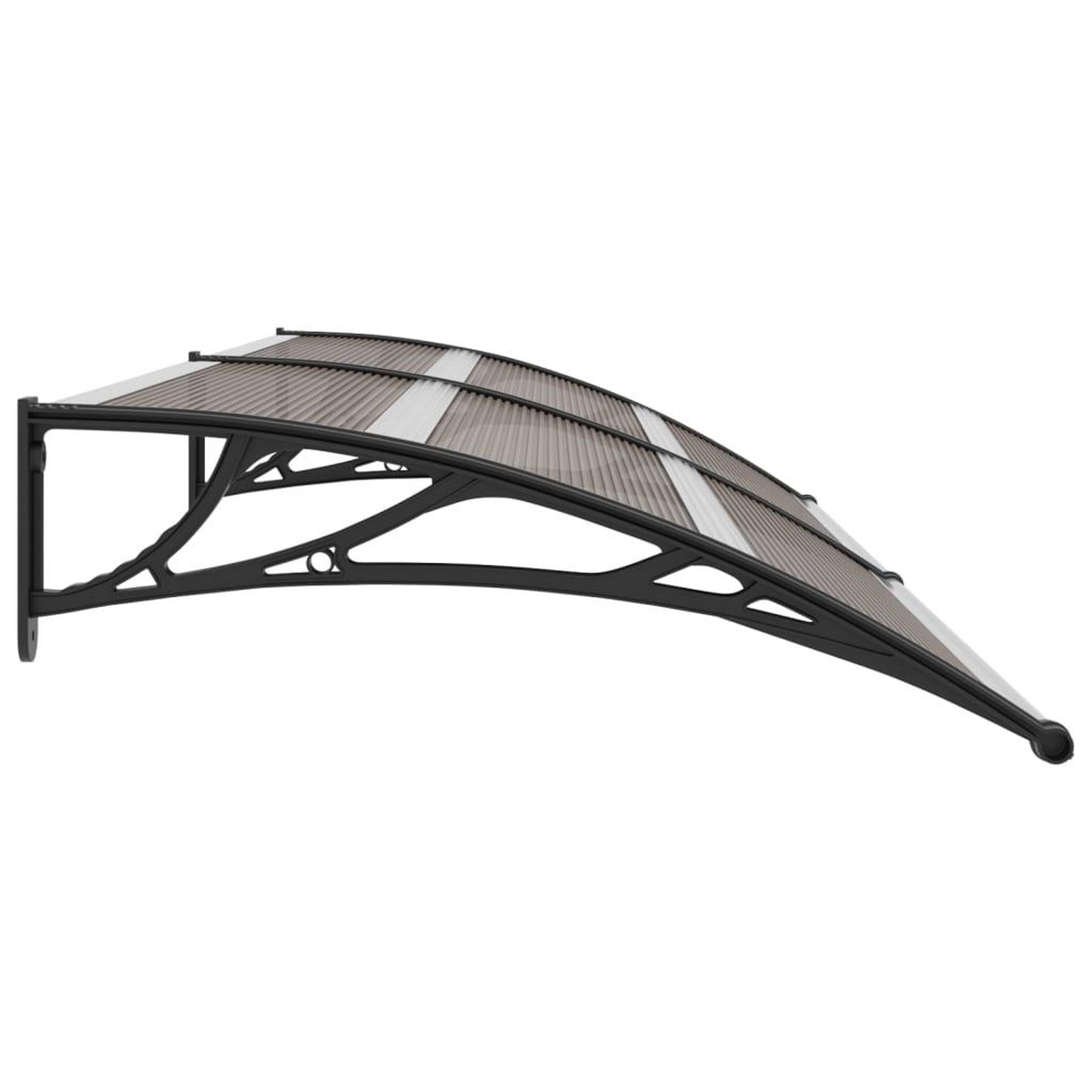 Voir la diapositive 3 : VIDAXL Auvent de porte Noir 240x100 cm PC