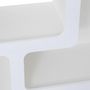 Voir la diapositive 4 : ATMOSPHERA Etagère de rangement 4 niches SOLEYA - Blanc
