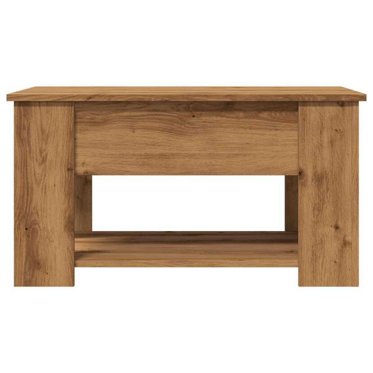 VIDAXL Table basse chene artisanal 79x49x41 cm bois d'ingenierie