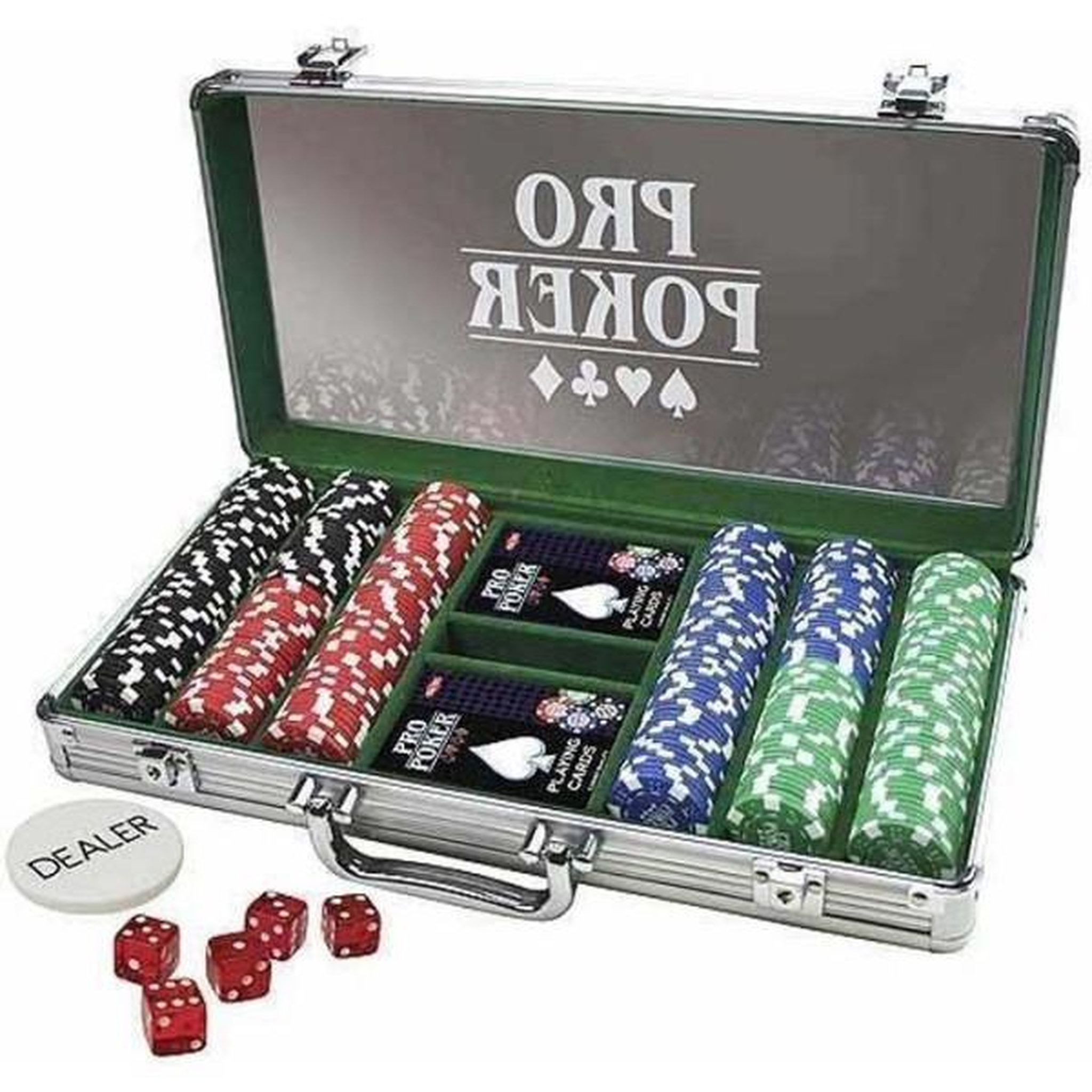 Tactic Mallette de poker - tactic - propoker 300 jetons - aluminium et plexis - mixte