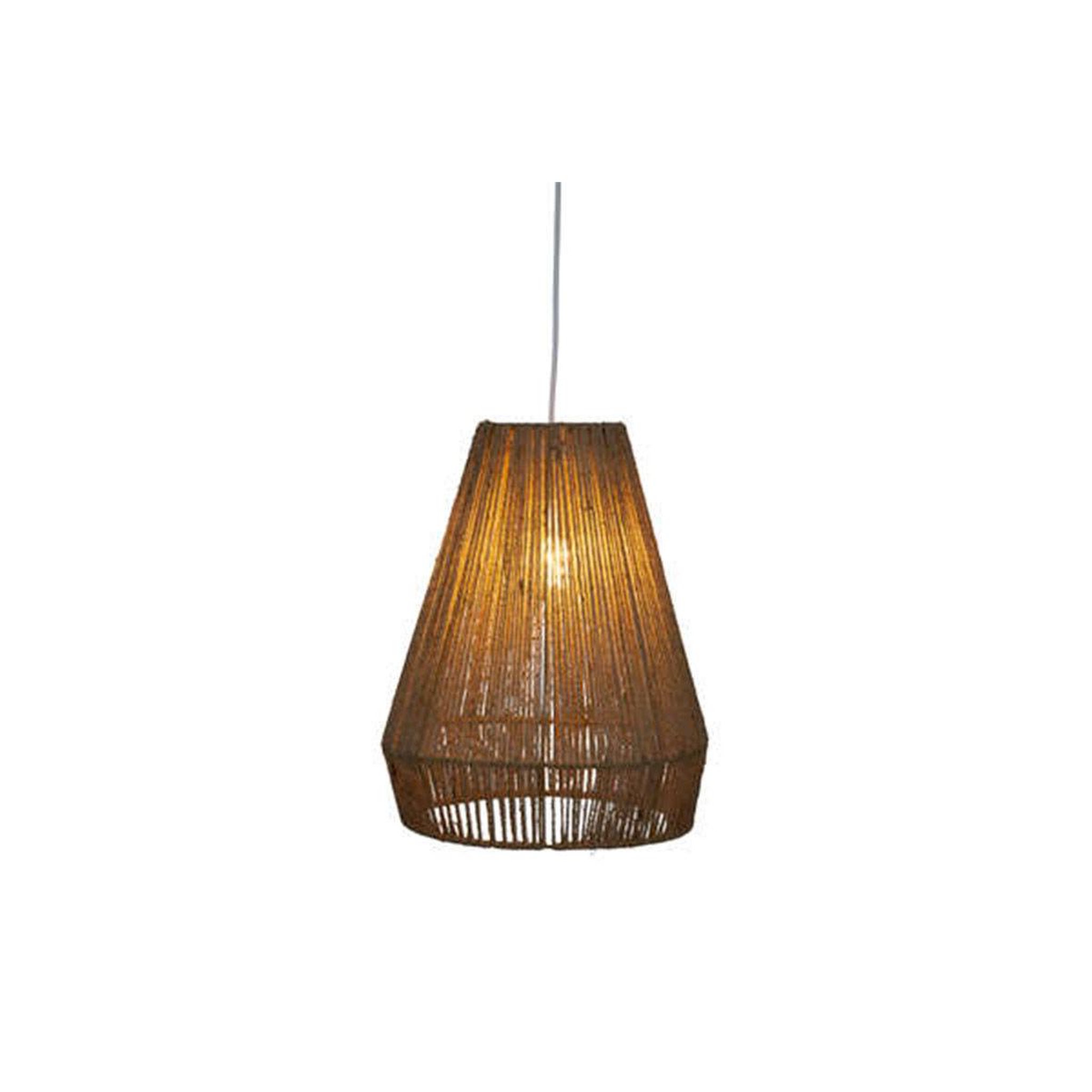 Voir la diapositive 2 : ATMOSPHERA Lampe Suspension en Jute  Palm  43cm Marron