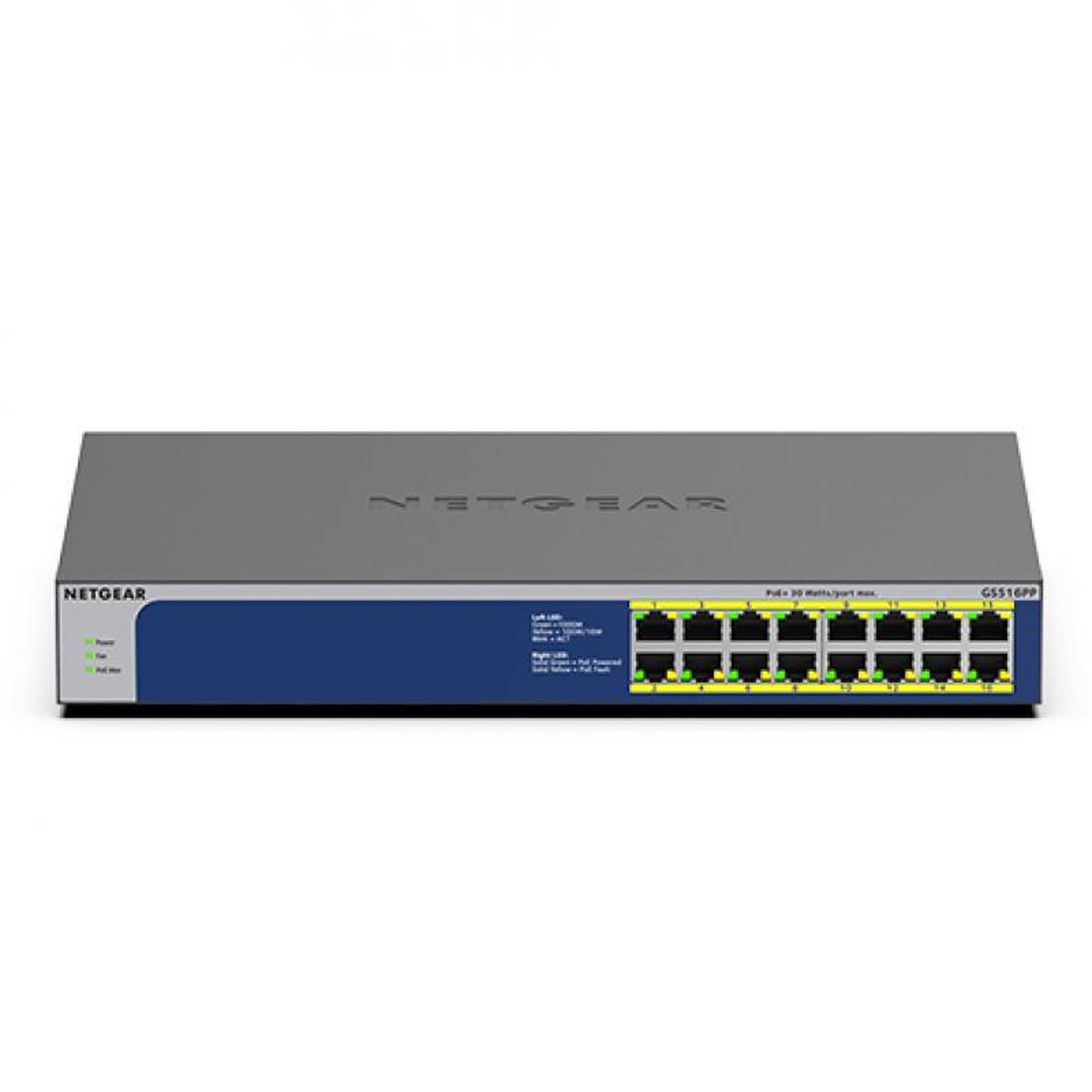 Voir la diapositive 2 : Netgear Netgear Switch GS516PP (GS516PP-100EUS) (GS516PP100EUS)