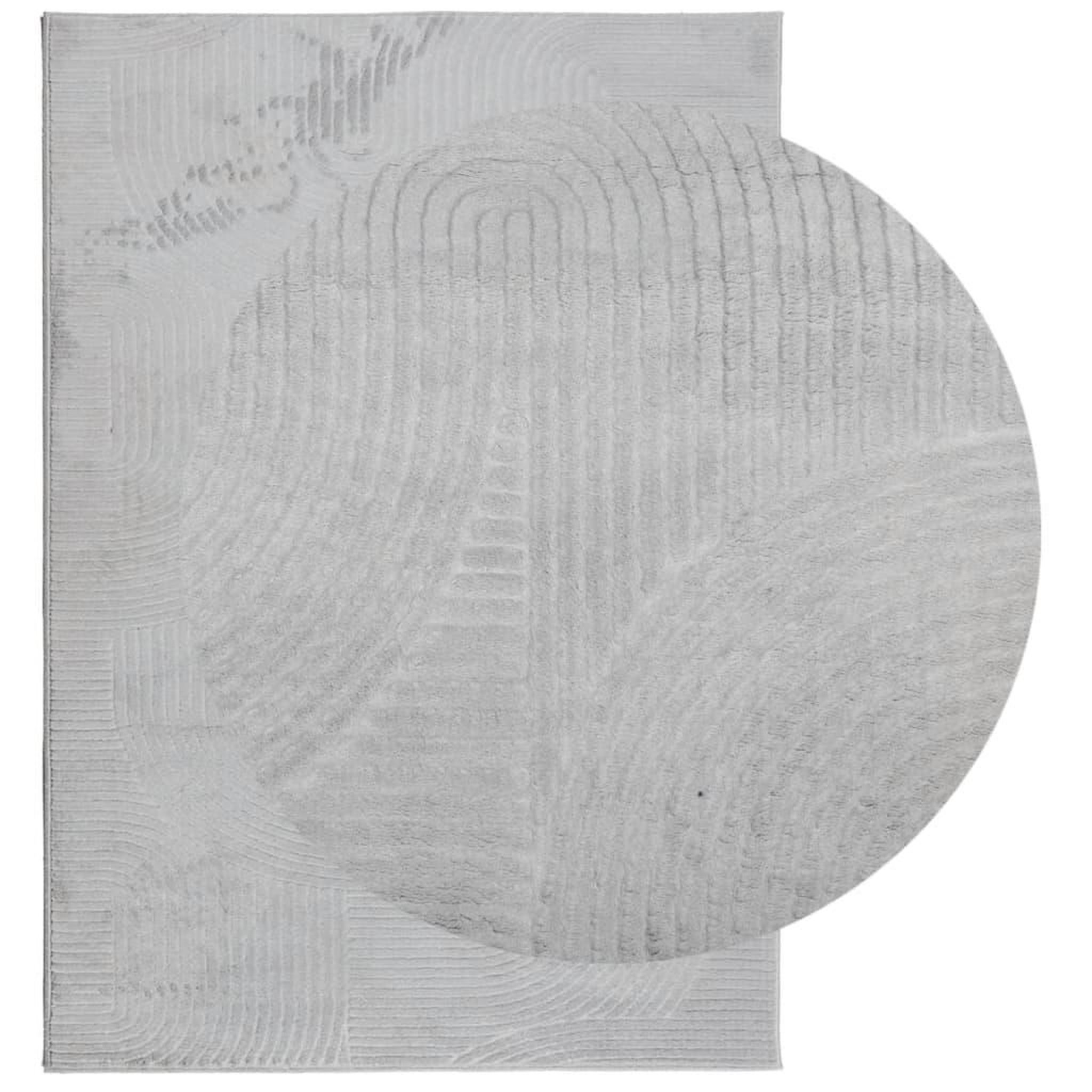 Voir la diapositive 3 : VIDAXL Tapis IZA poils courts style scandinave gris 120x170 cm