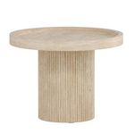 Paris Prix Table Basse Effet Travertin  Krille  60cm Beige