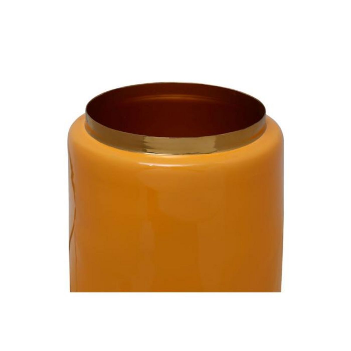 Paris Prix Vase Déco Rond  Uniqa  30cm Jaune & Or