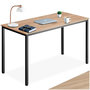 Voir la diapositive 1 : tectake Bureau Style industriel Grand espace pour les jambes
