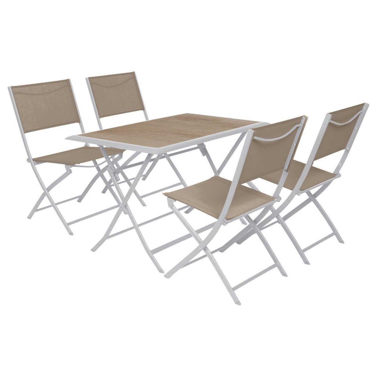 HESPERIDE Table de jardin pliante Azua en aluminium