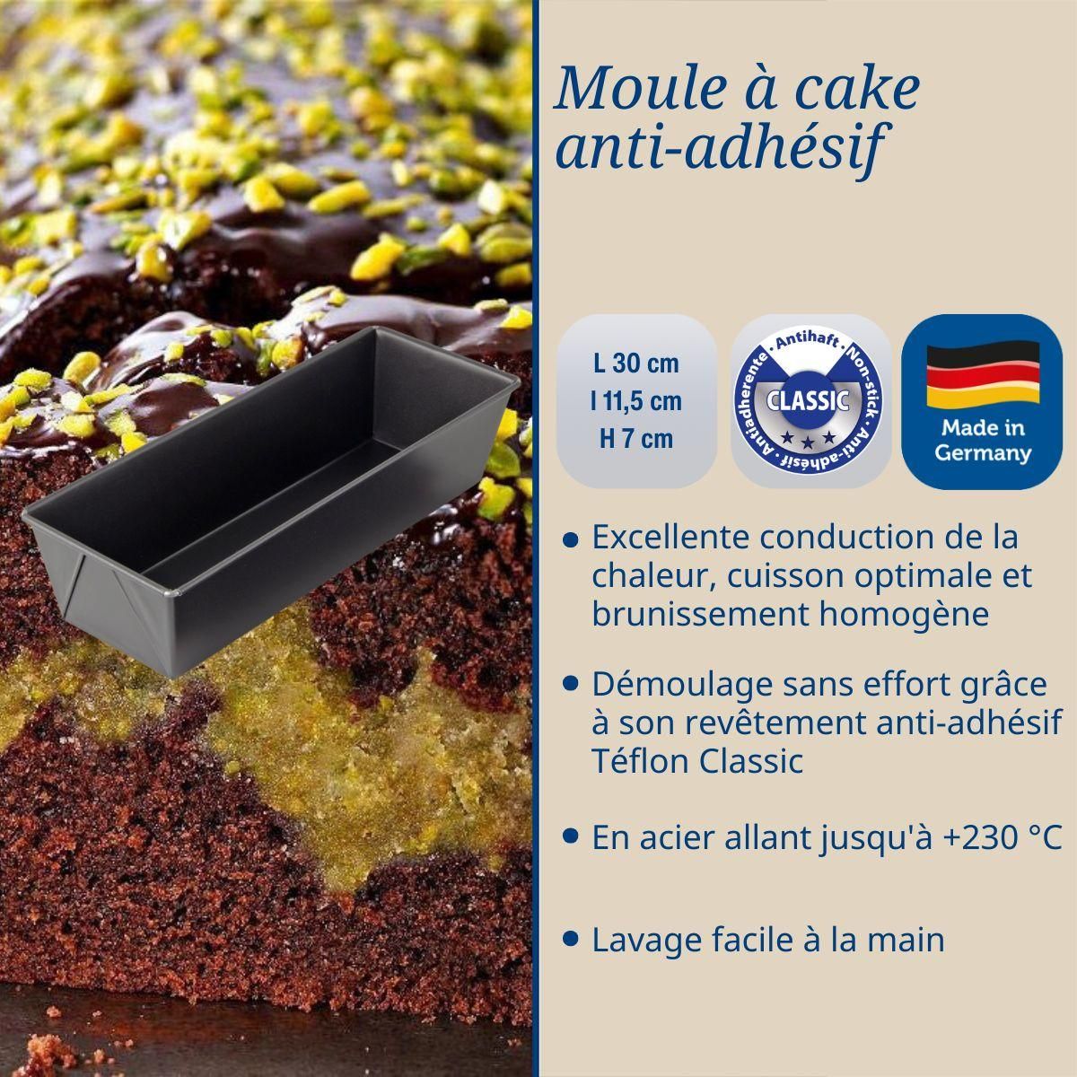 DR.OETKER Moule à cake 30 x 11,5 cm Dr. Oetker Back-Freude