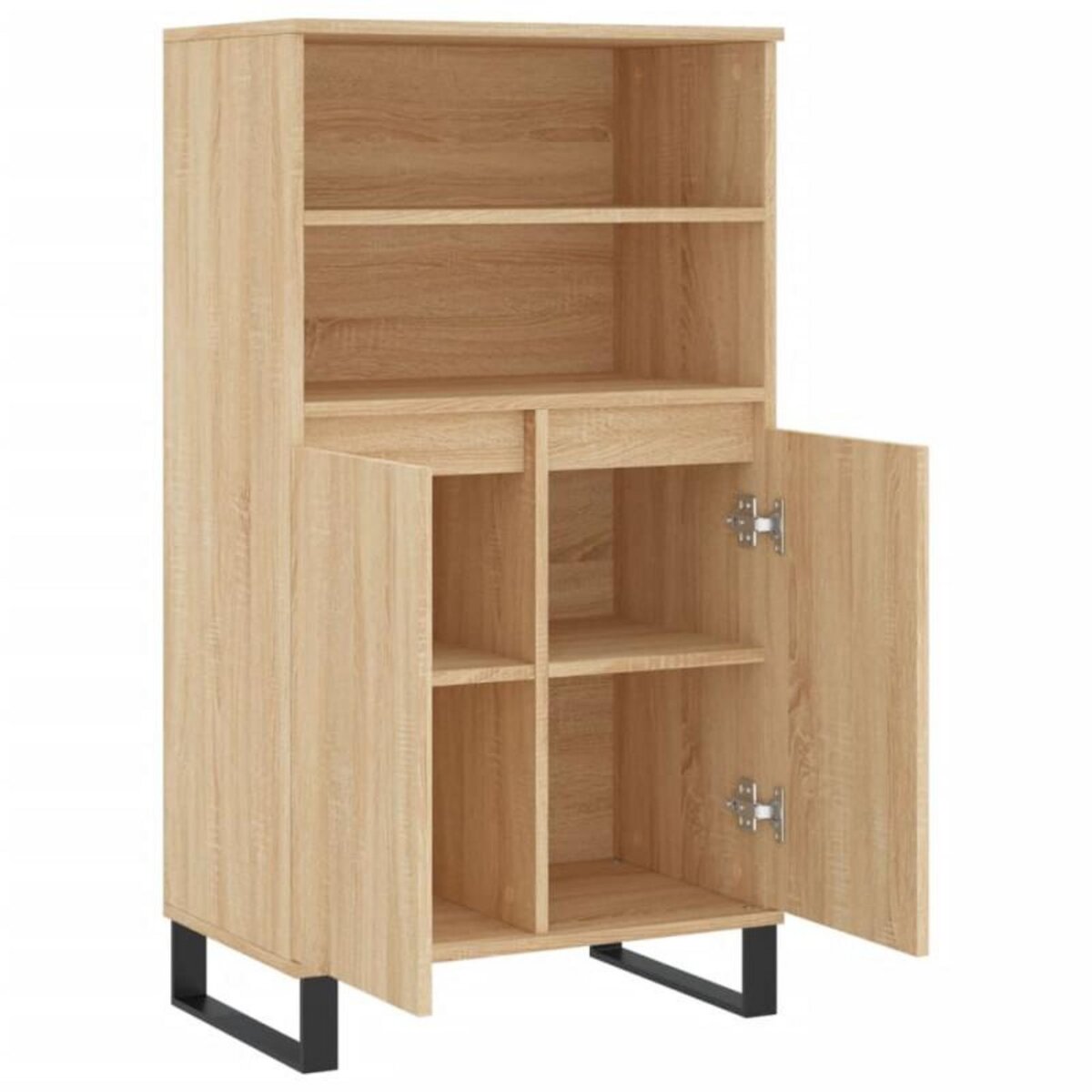 VIDAXL Buffet haut Chêne sonoma 60x36x110 cm Bois d ingénierie