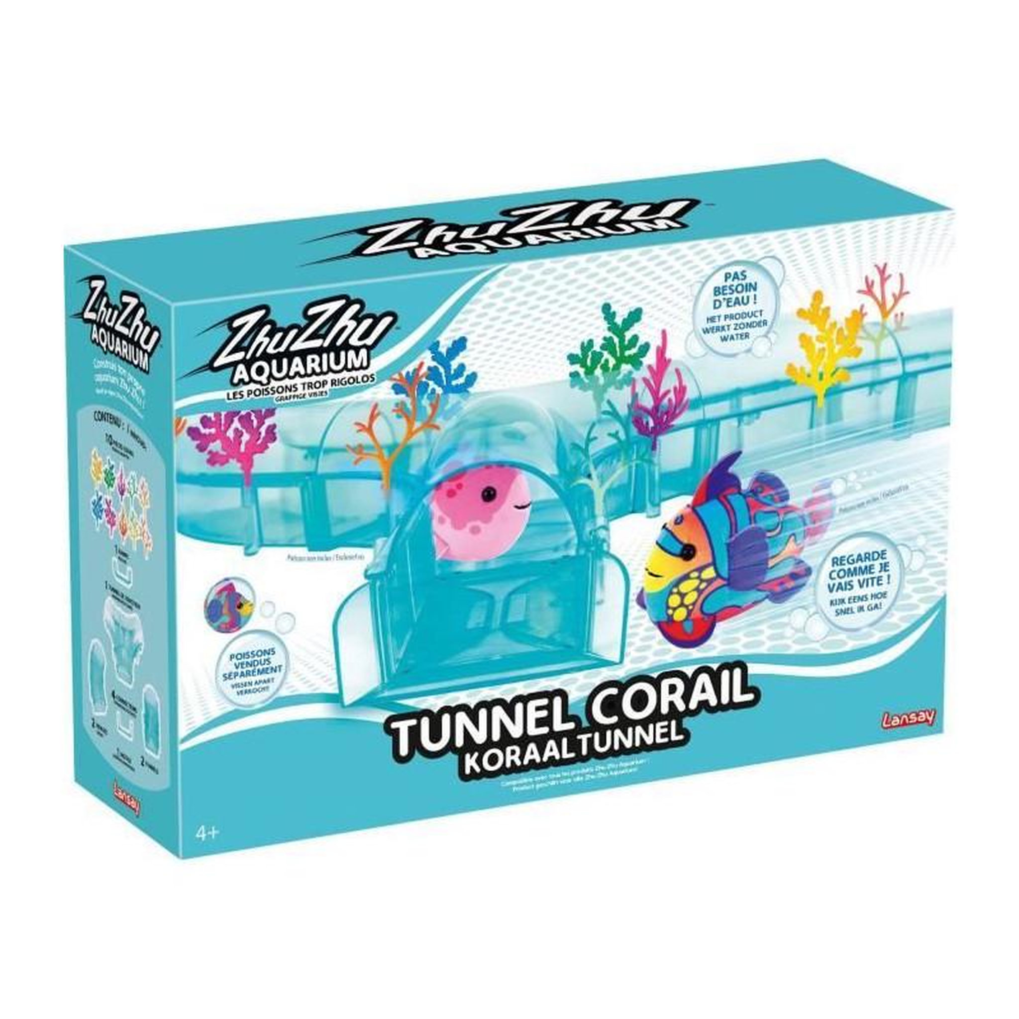Voir la diapositive 2 : LANSAY Zhu Zhu Aquarium - LANSAY - Tunnel Corail - Des 4 ans