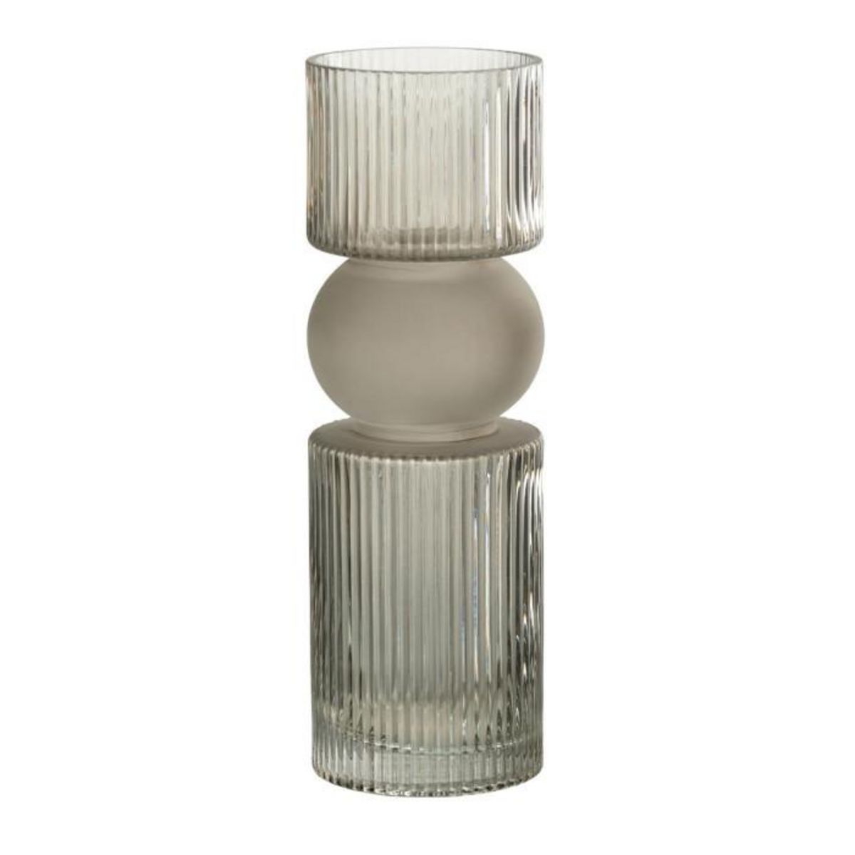 Paris Prix Vase Design en Verre  Bonbon  30cm Gris