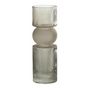 Voir la diapositive 1 : Paris Prix Vase Design en Verre  Bonbon  30cm Gris