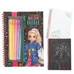 TOP MODEL TOPModel Album à colorier Doodle avec set stylos fluos