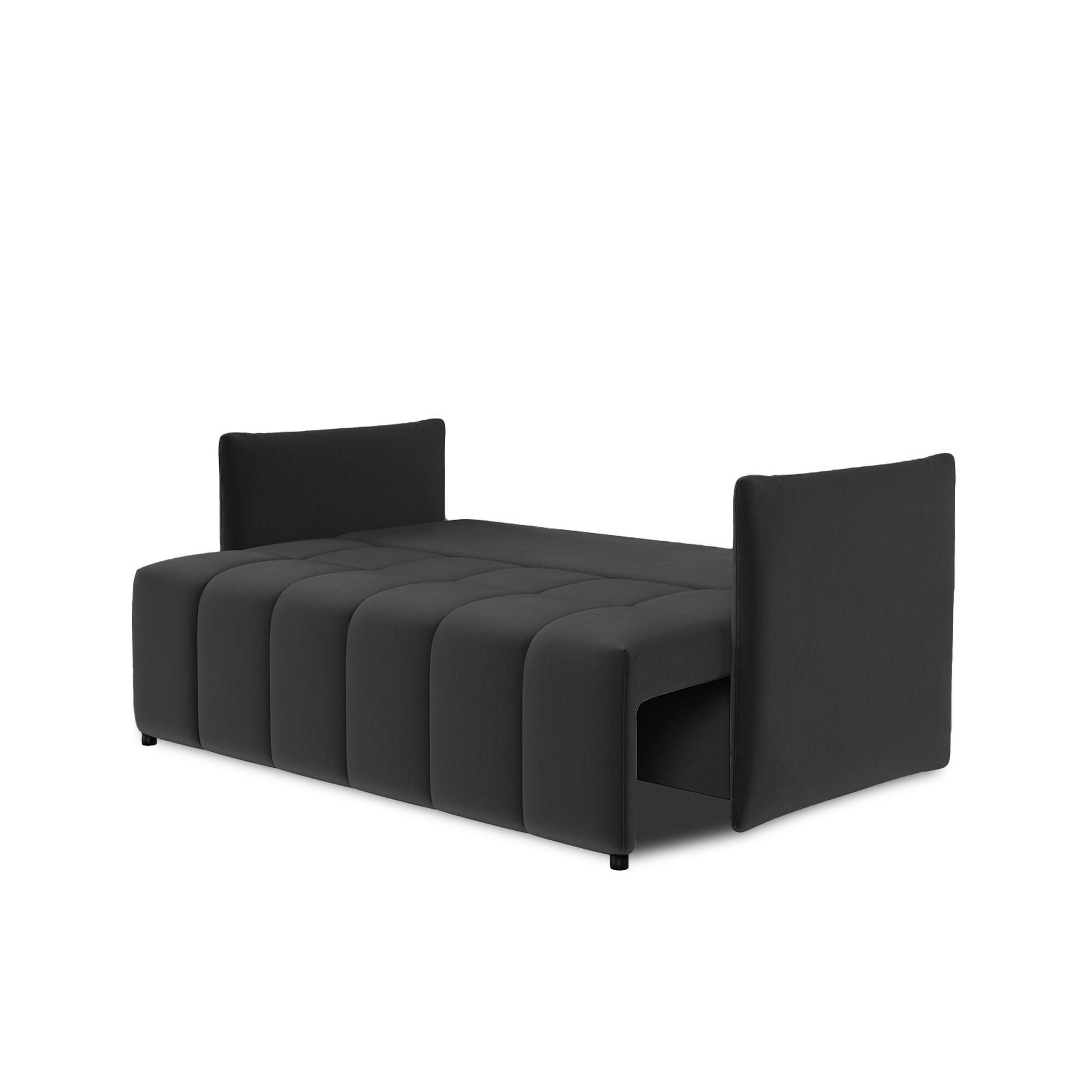 Voir la diapositive 3 : BEST MOBILIER Petra - canapé 3 places convertible avec coffre - en velours