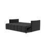 Voir la diapositive 3 : BEST MOBILIER Petra - canapé 3 places convertible avec coffre - en velours