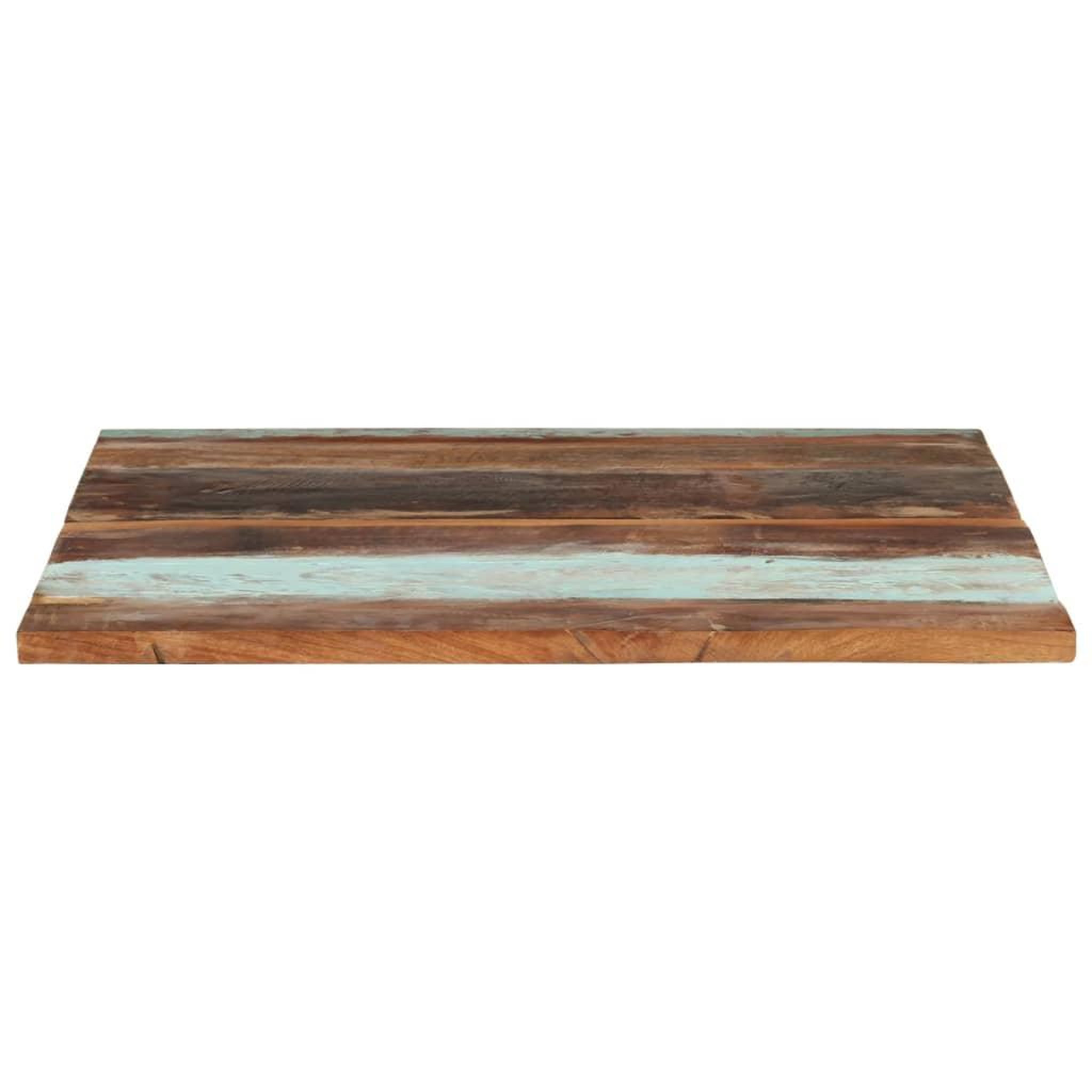 Voir la diapositive 2 : VIDAXL Dessus de table carre 80x80 cm 25-27 mm Bois de recuperation