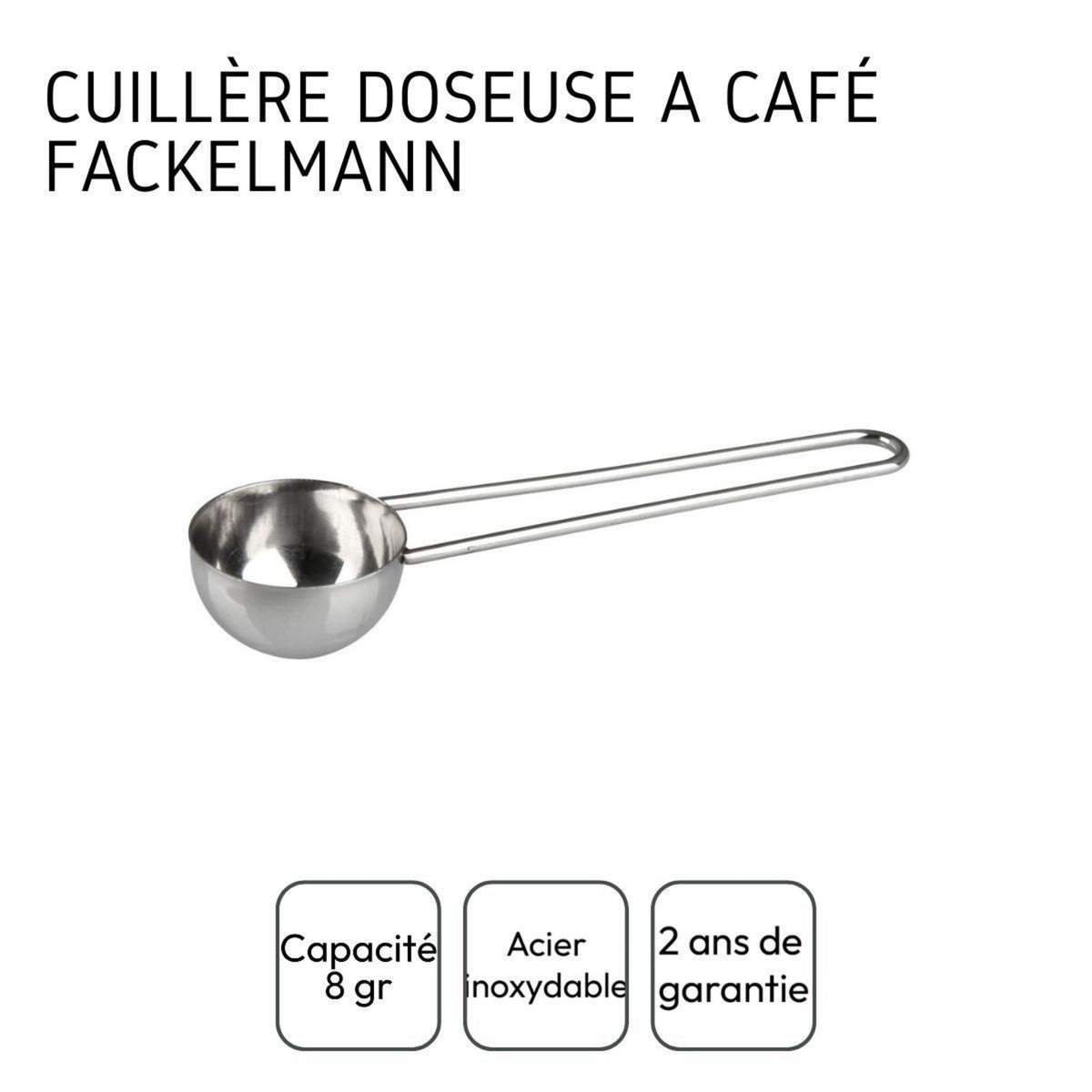 Fackelmann Cuillère doseuse à café inox environ 8gr Fackelmann Petit Déjeuner