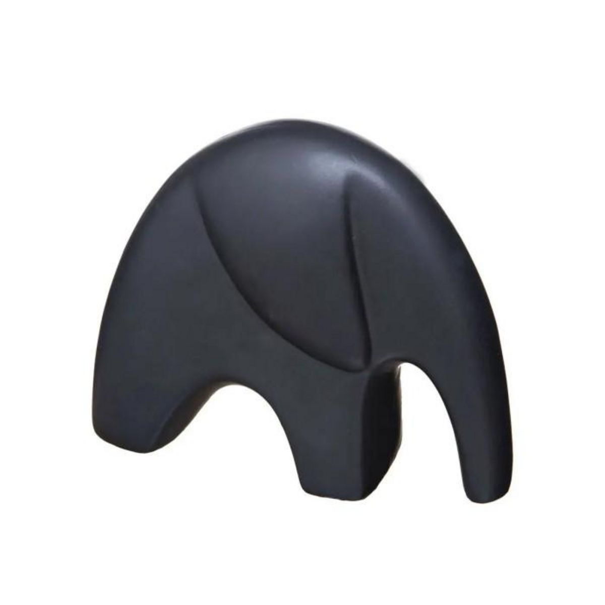 ATMOSPHERA Lot de 2 Statuettes Déco  Éléphant  18cm Noir