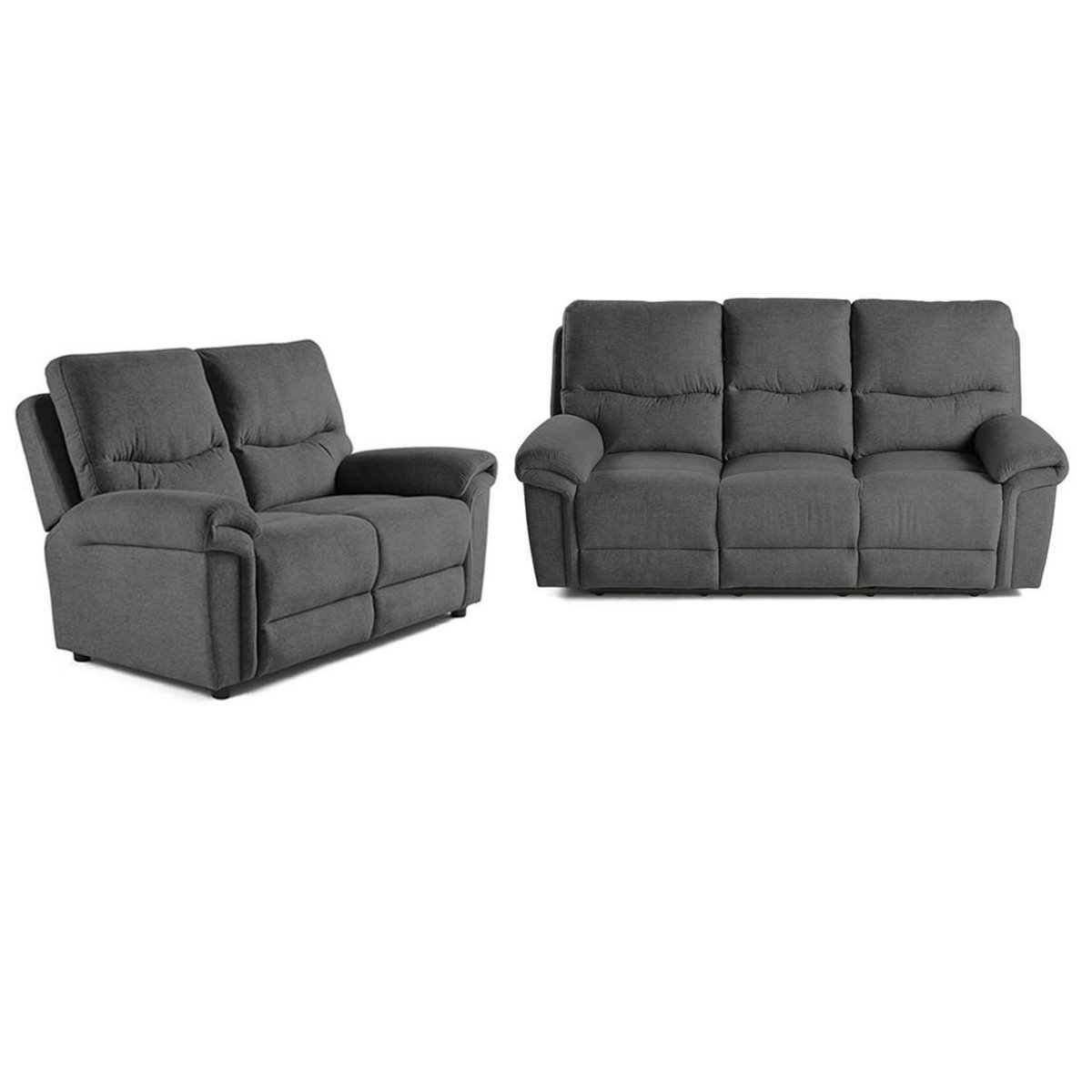 BEST MOBILIER Jasmin - canapé relax électrique 2 et 3 places - en tissu