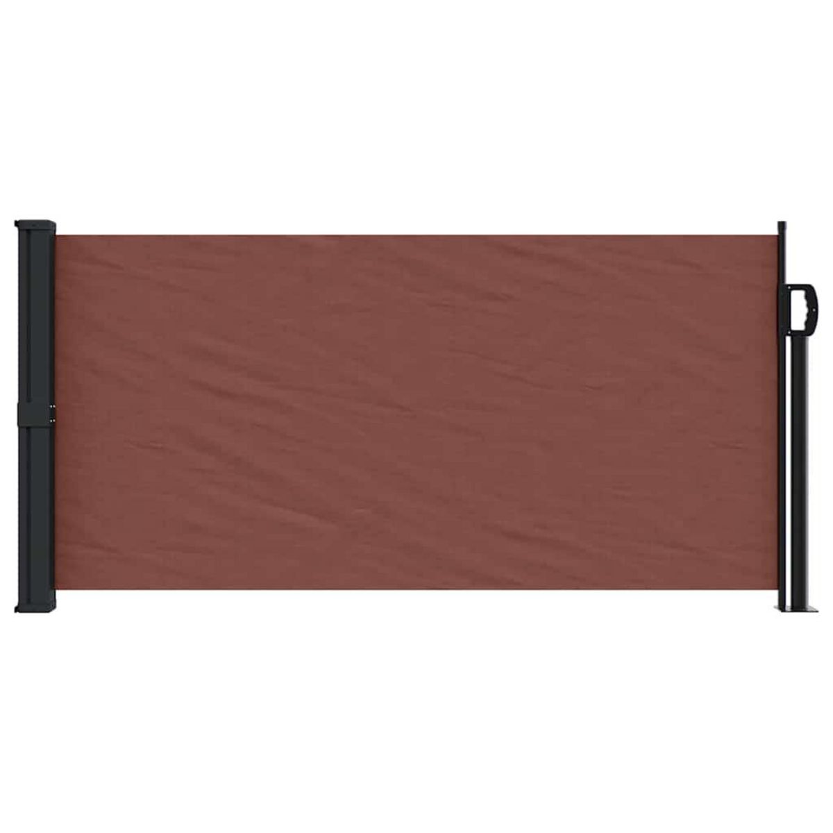 VIDAXL Auvent lateral retractable marron 100x300 cm