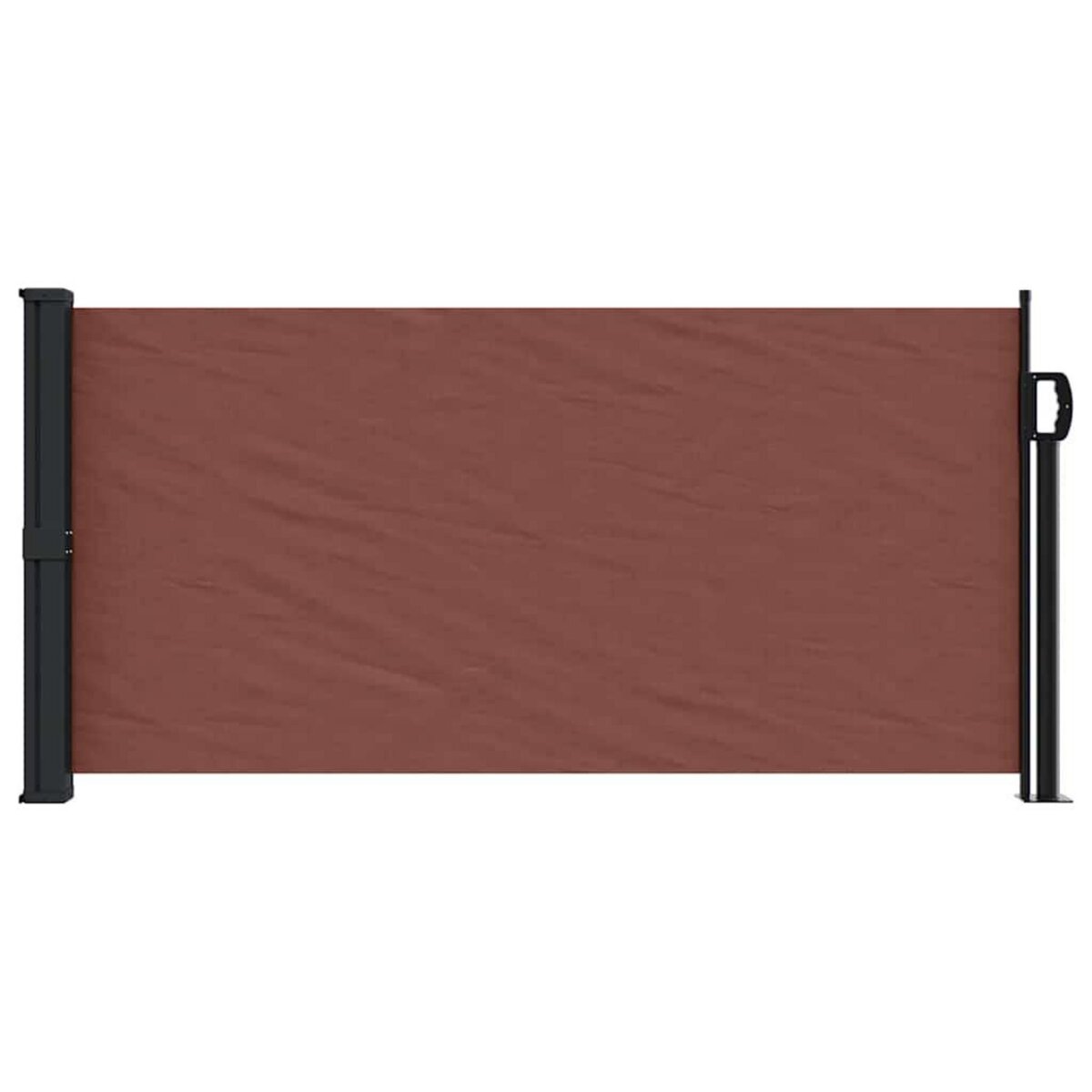 VIDAXL Auvent lateral retractable marron 100x300 cm
