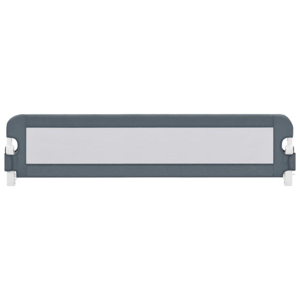 VIDAXL Barriere de securite de lit d'enfant Gris 180x42 cm Polyester