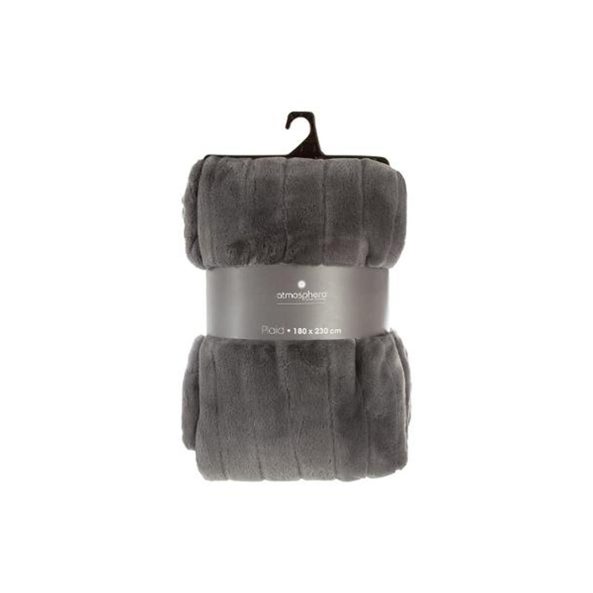 Voir la diapositive 3 : ATMOSPHERA Plaid fourrure  manoir  180x230cm gris
