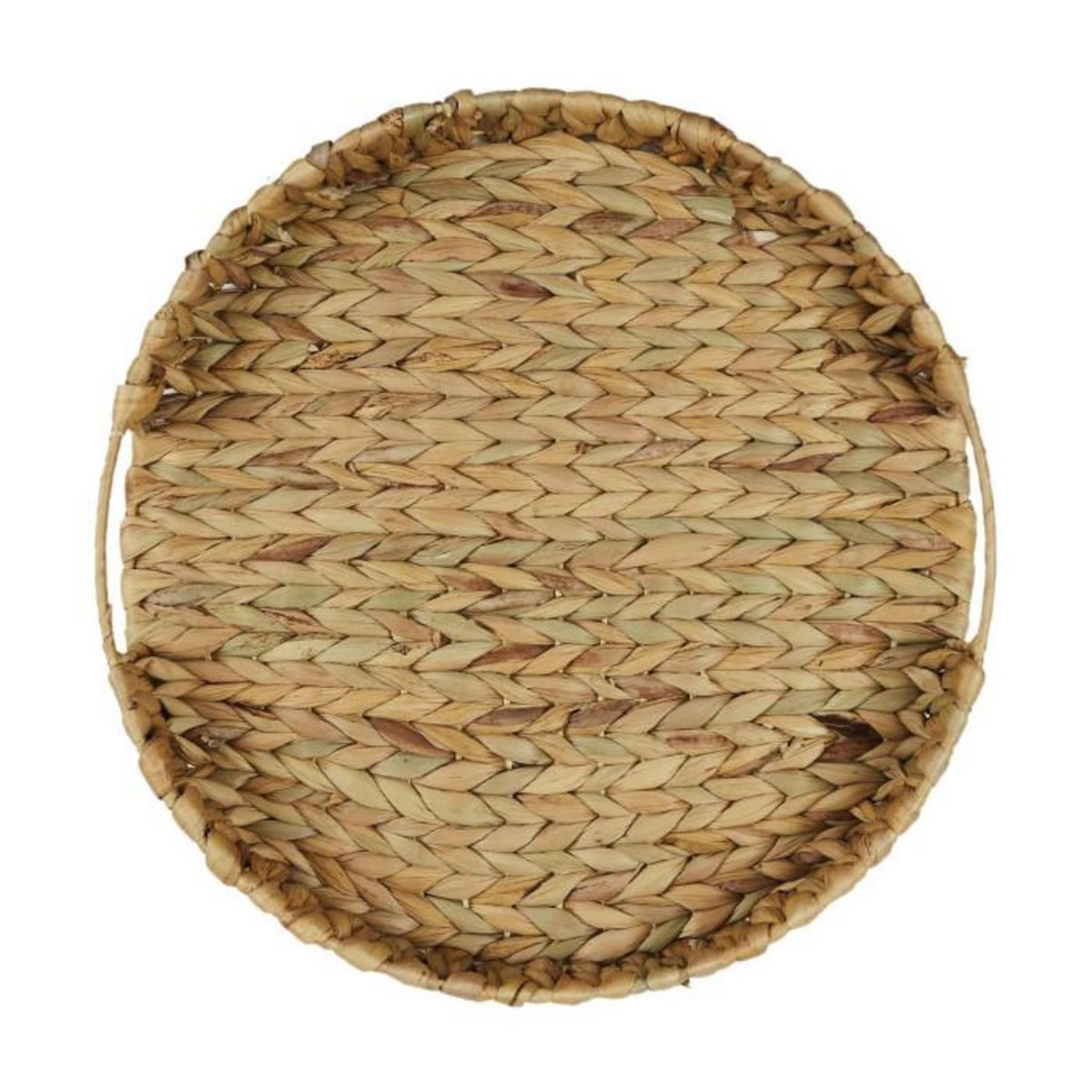 Paris Prix Plateau Déco en Bois  Tressage  40cm Naturel