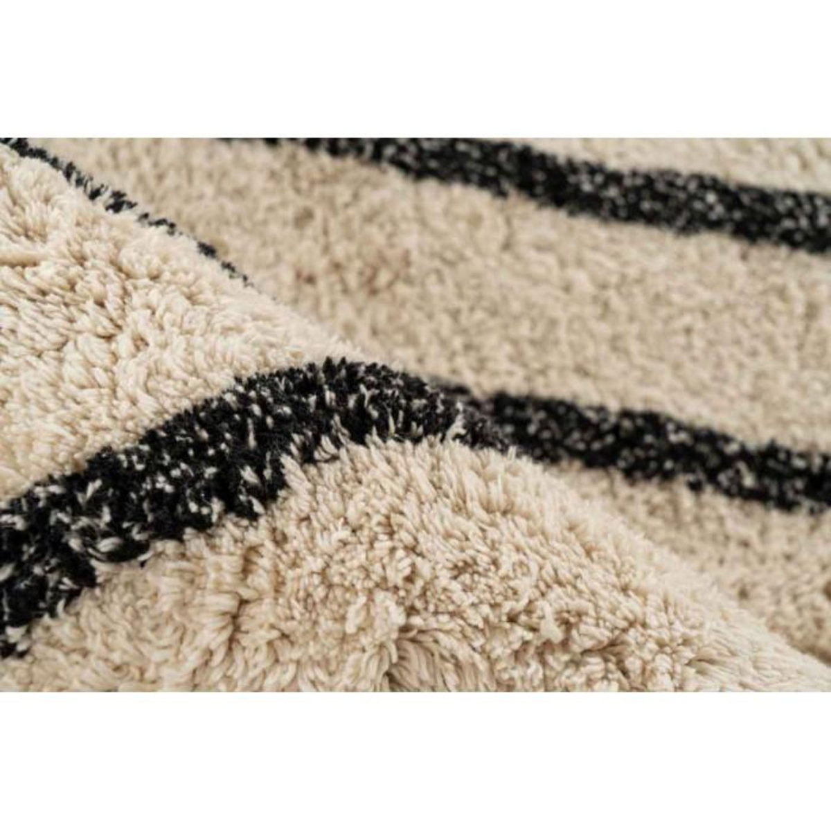 Paris Prix Tapis Tufté à la Main Ethnique  Mylen V  Beige & Noir