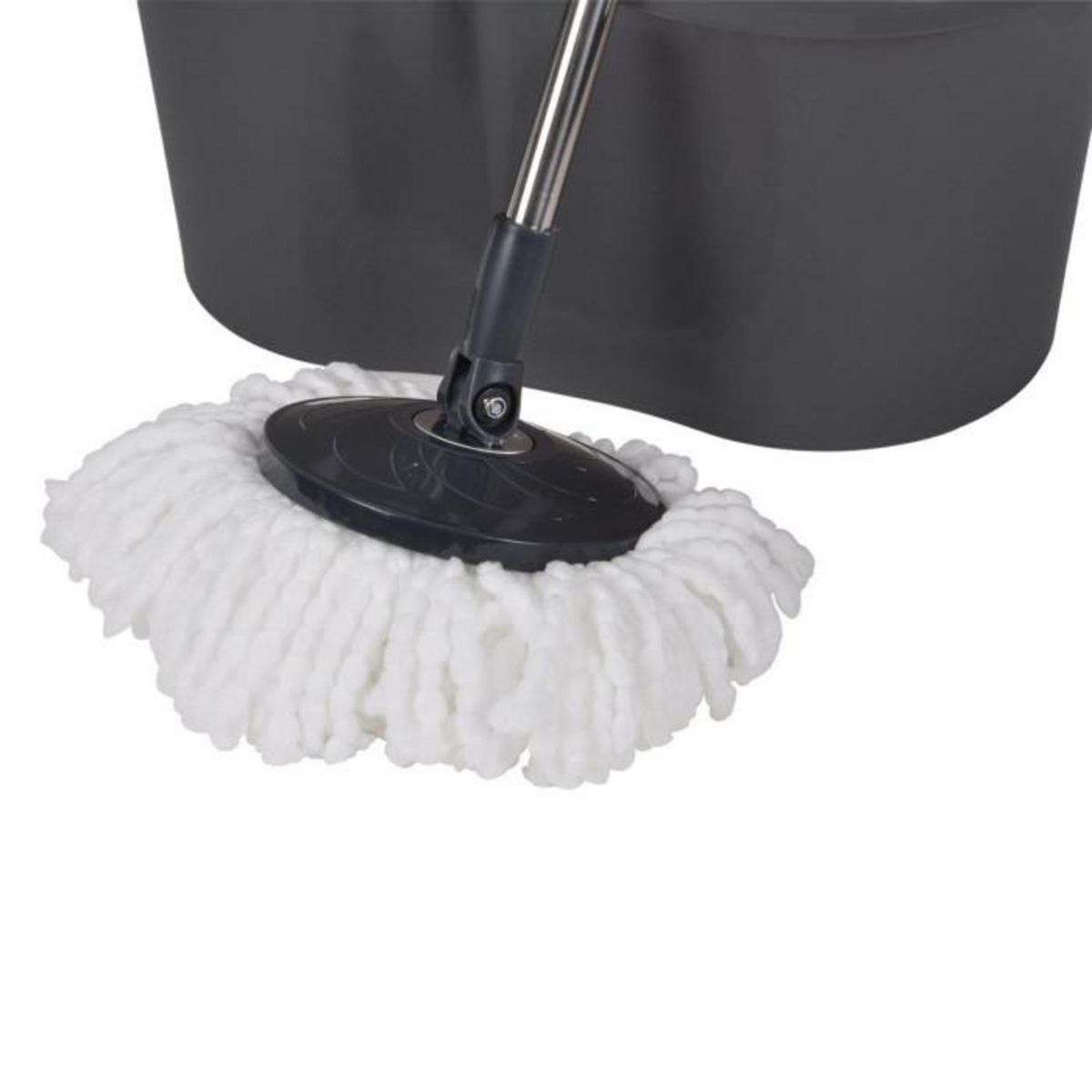 Paris Prix Balai Essorage & Seau  Auto  12,5L Anthracite