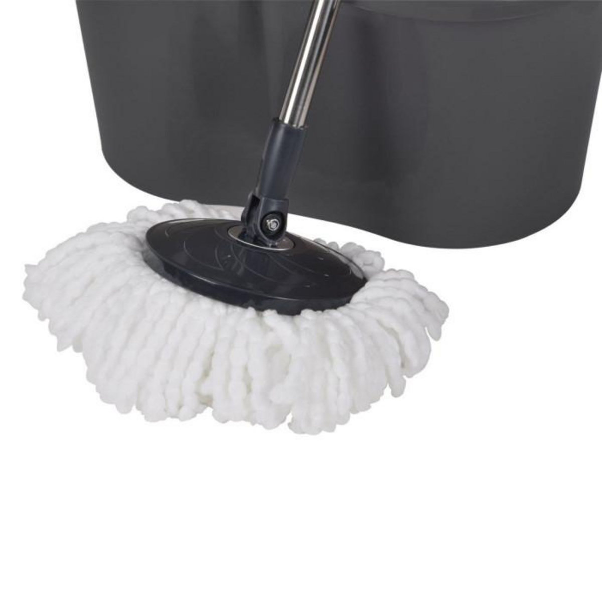 Paris Prix Balai Essorage & Seau  Auto  12,5L Anthracite