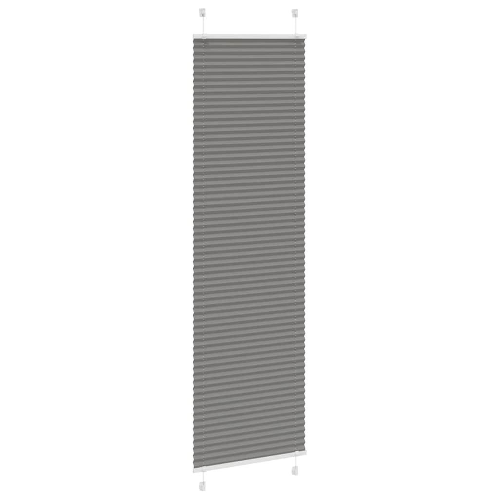 Voir la diapositive 3 : VIDAXL Store plisse anthracite 65x200 cm largeur du tissu 64,4 cm