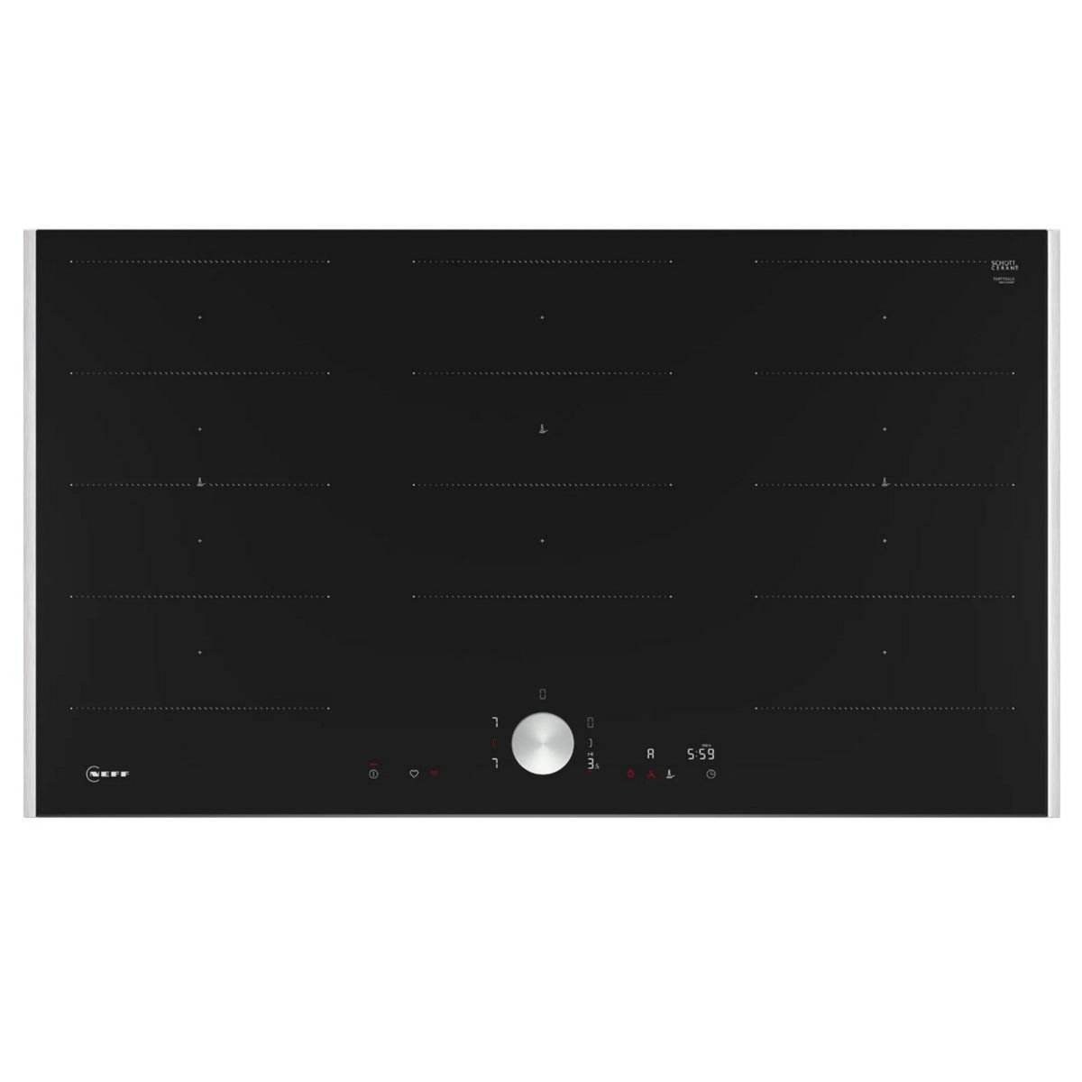 Neff Table de cuisson induction 90cm 5 feux 1100w noir - T69TTX4L0