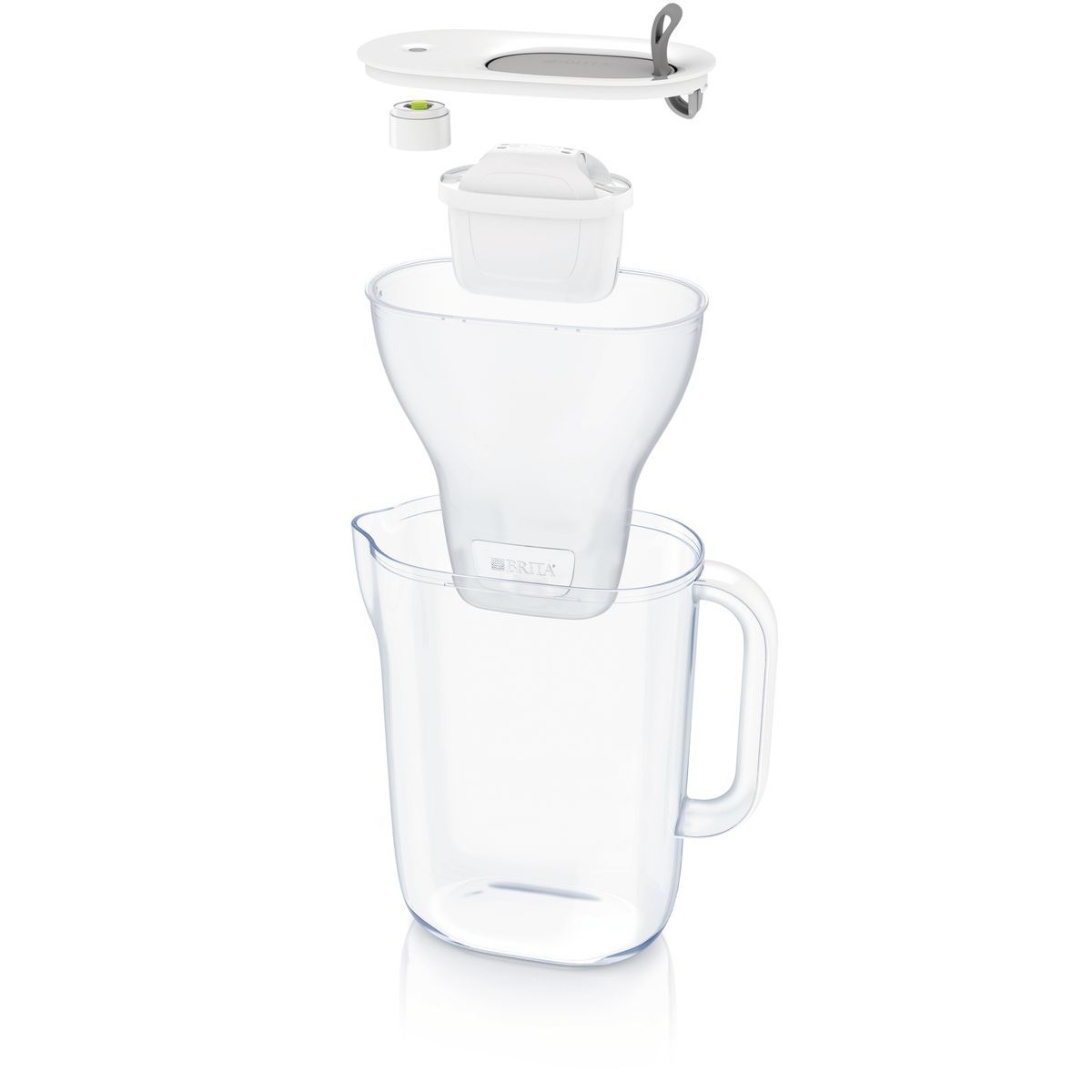 BRITA Carafe filtrante Style grise + 1 filtre MAXTRA+ inclus         