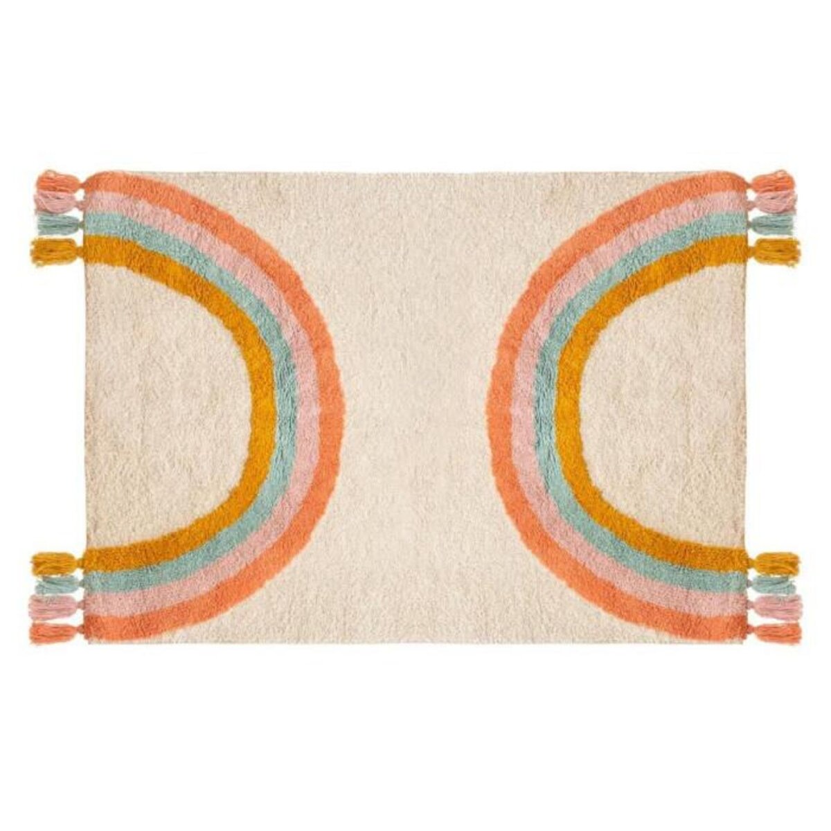 Atmosphera Kids Tapis Déco Enfant  Arc-en-Ciel  100x150cm Multicolore