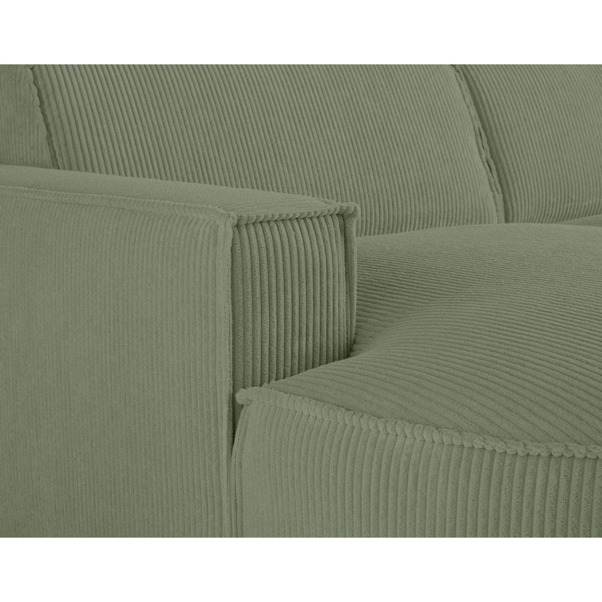 LISA DESIGN Spiaggia - canapé d'angle gauche - 5 places - en velours côtelé