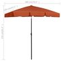 Voir la diapositive 6 : VIDAXL Parasol de plage terre cuite 180x120 cm