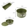 Voir la diapositive 3 : ZENKER Ensemble de 3 moules à gâteaux de 18 à 30 cm Zenker Green Vision