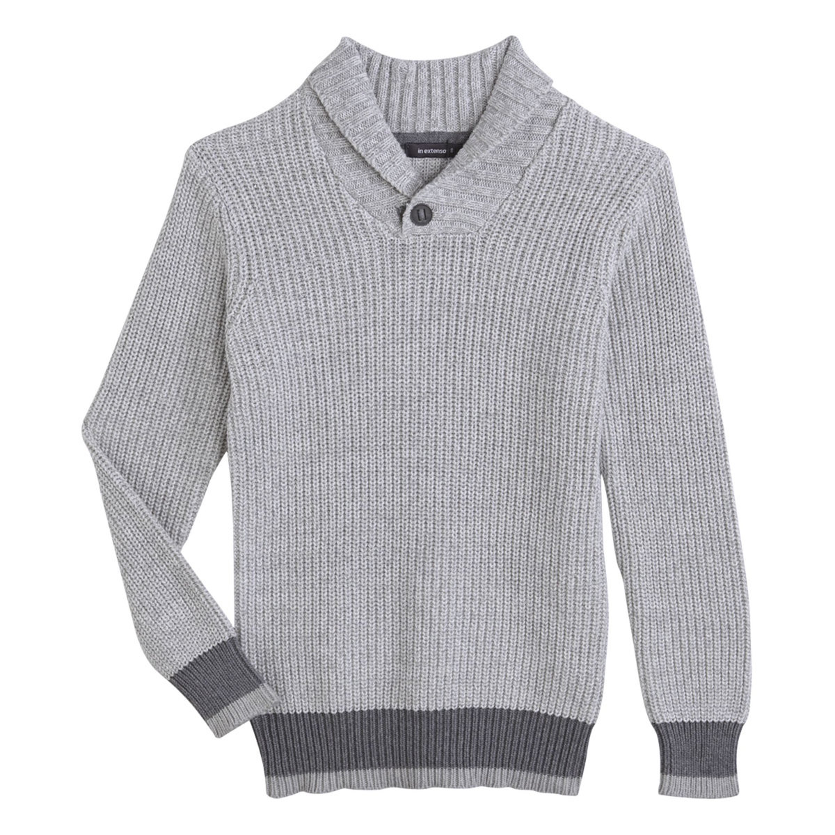 IN EXTENSO Pull col châle en maille garçon
