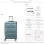 Voir la diapositive 2 : Delsey Valise rigide Air Armour TSA polycarbonate 68cm