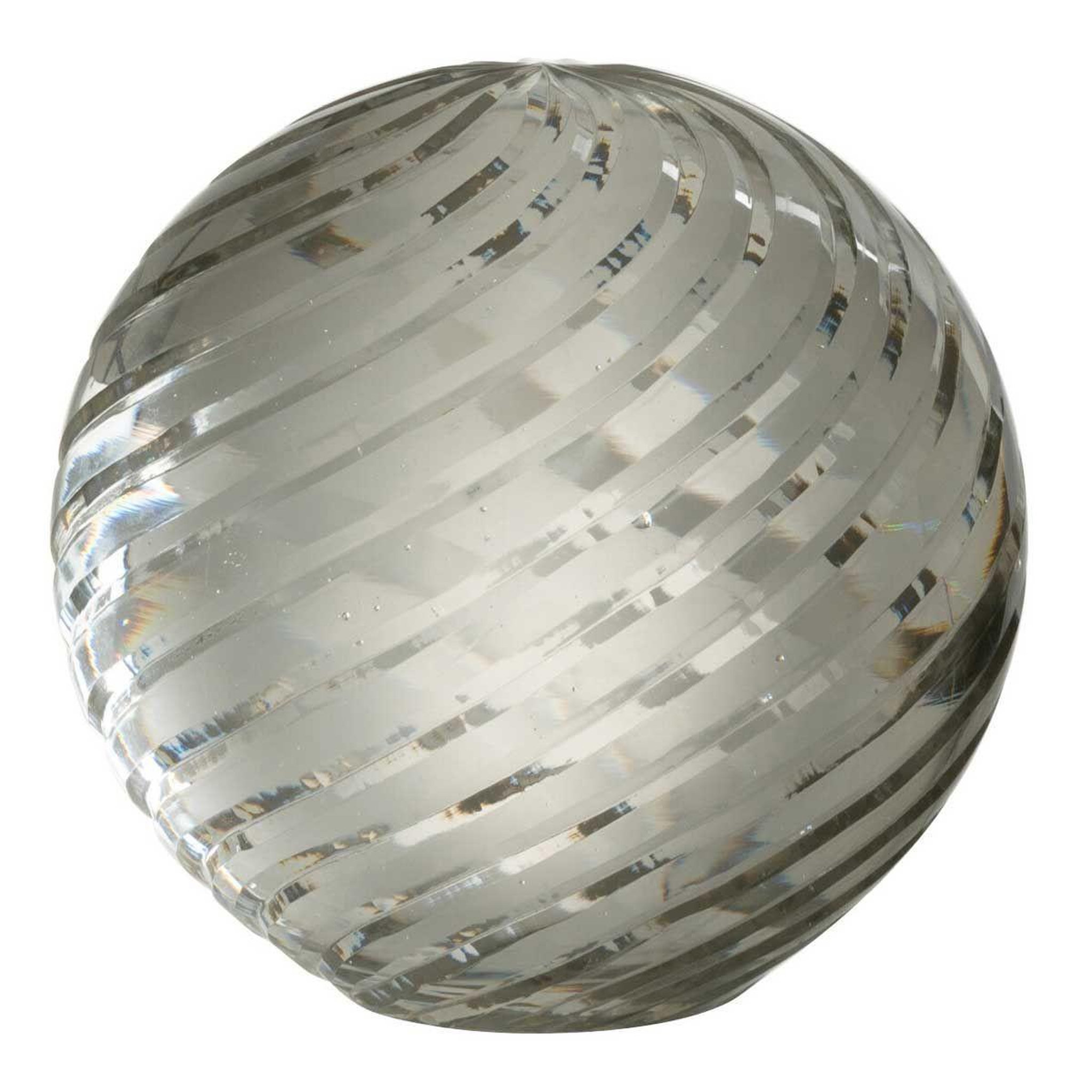 J-LINE Presse-papier en verre  onde  11cm transparent