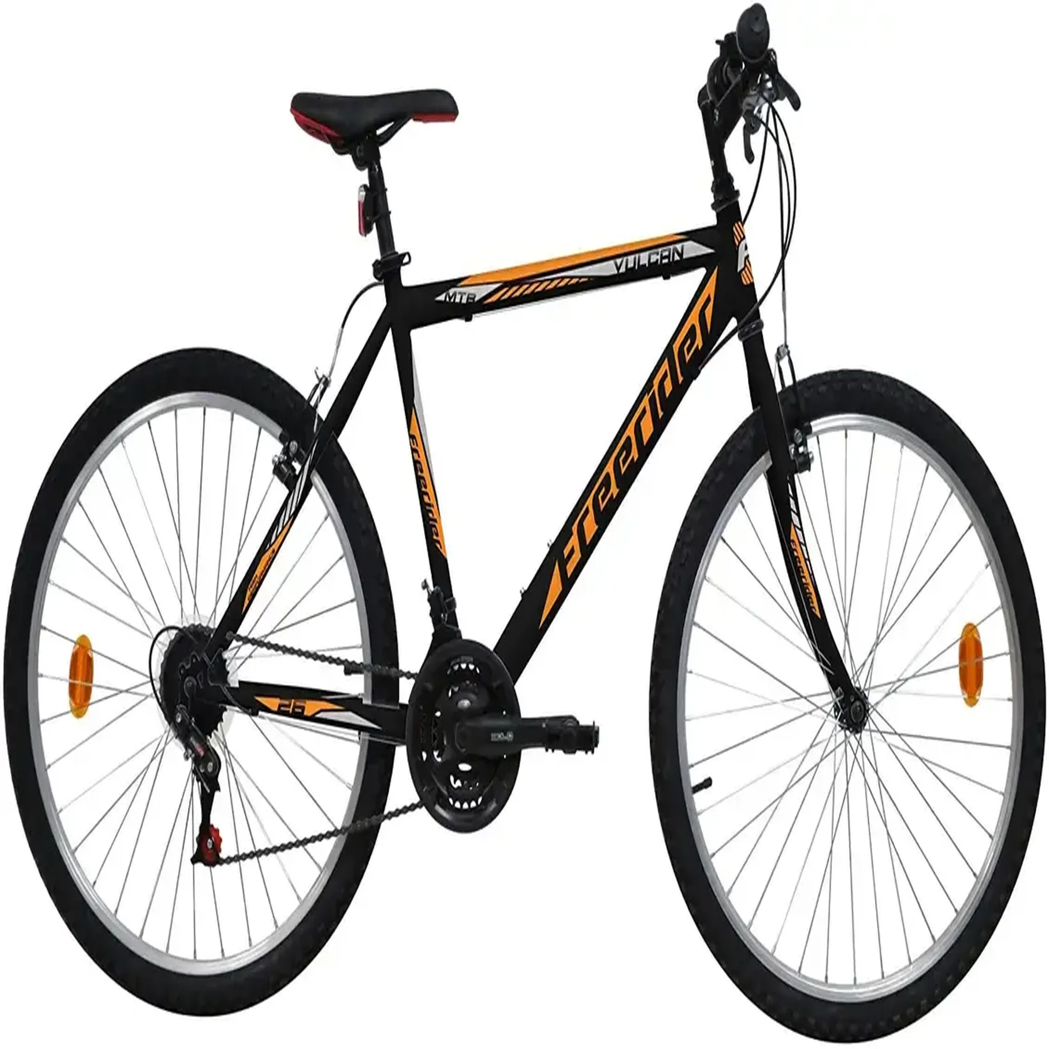 FREERIDER Vélo vtt 26'' rigide homme - modèle vulcan/ freerider - cadre acier - 18 vitesses – poignées tournantes - freins v-brake et jantes en aluminium