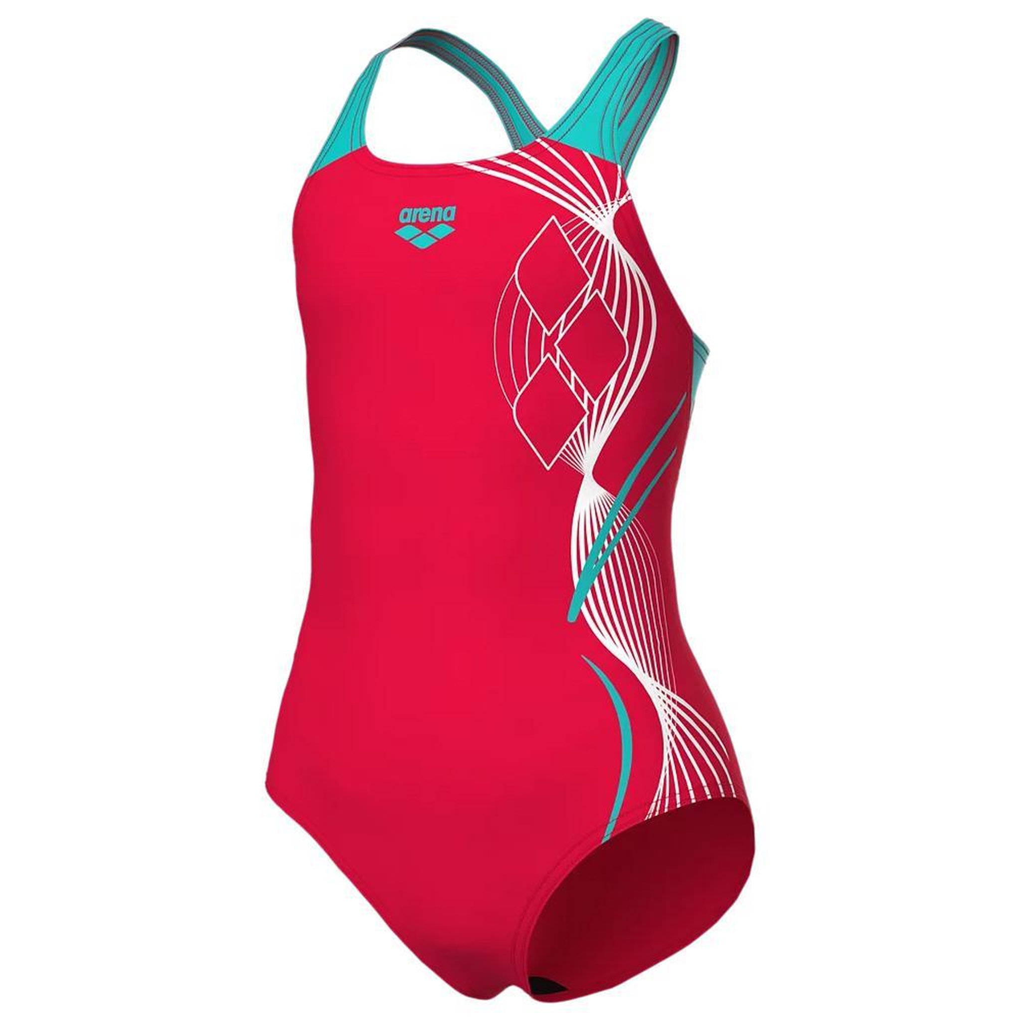 ARENA Maillot de bain Rouge Fille Arena 008670. Coloris disponibles : Rouge