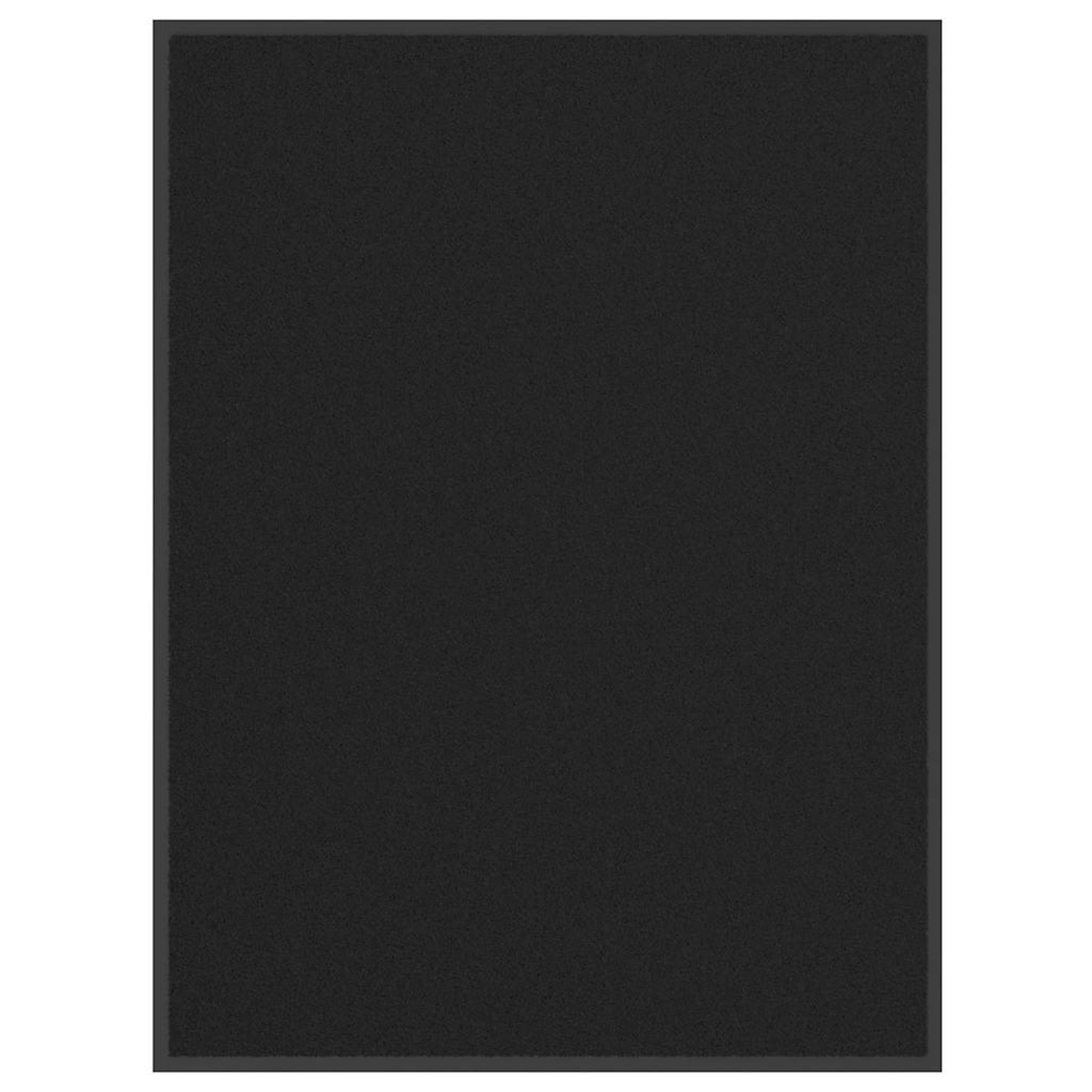 VIDAXL Paillasson Noir 80x120 cm