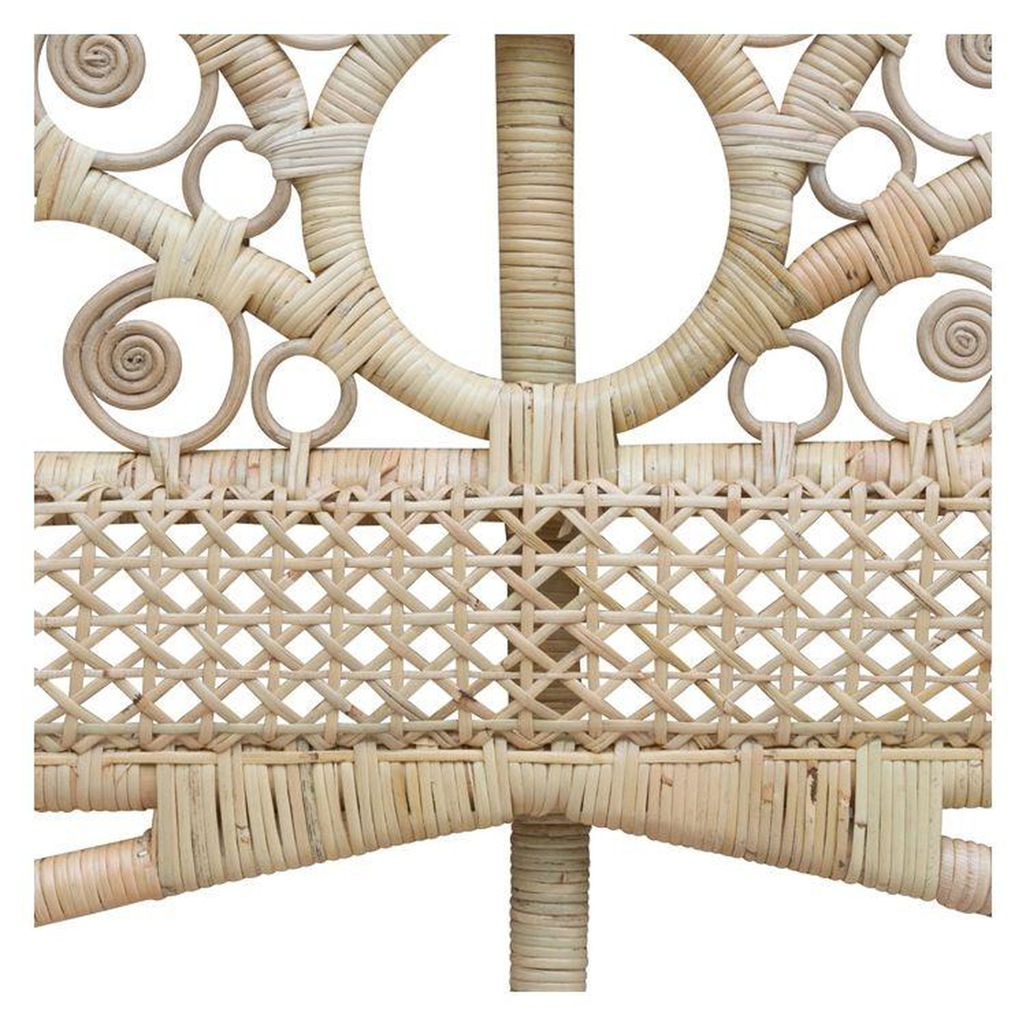Voir la diapositive 6 : MAISON PAVANE Tête de lit 160 cm en rotin naturel-gabriella