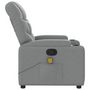 Voir la diapositive 5 : VIDAXL Fauteuil de massage inclinable Gris clair Tissu