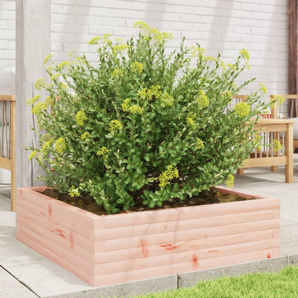 VIDAXL Jardiniere 80x80x23 cm bois massif de douglas