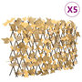 Voir la diapositive 1 : VIDAXL vidaXL Treillis de feuille d'erable artificiel extensible 5 pcs