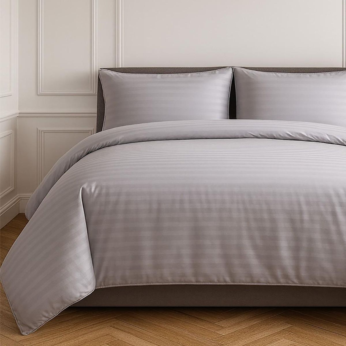 Home collection Parure housse de couette 100% satin de coton 80 fils