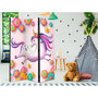 Voir la diapositive 2 : Paris Prix Paravent 3 Volets  Lithe Unicorn  135x172cm